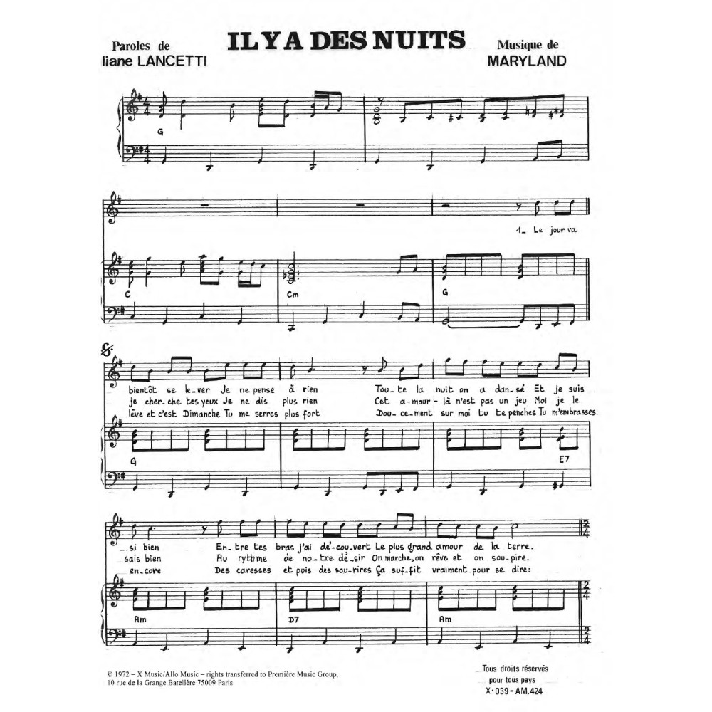 Il y a Des Nuits