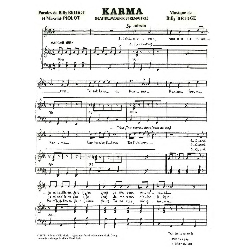 Karma (Naitre Mourir Et Renaitre)