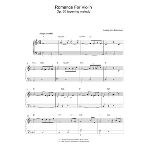 Romance For Violin And Orchestra, No.2 In F Major, Op.50