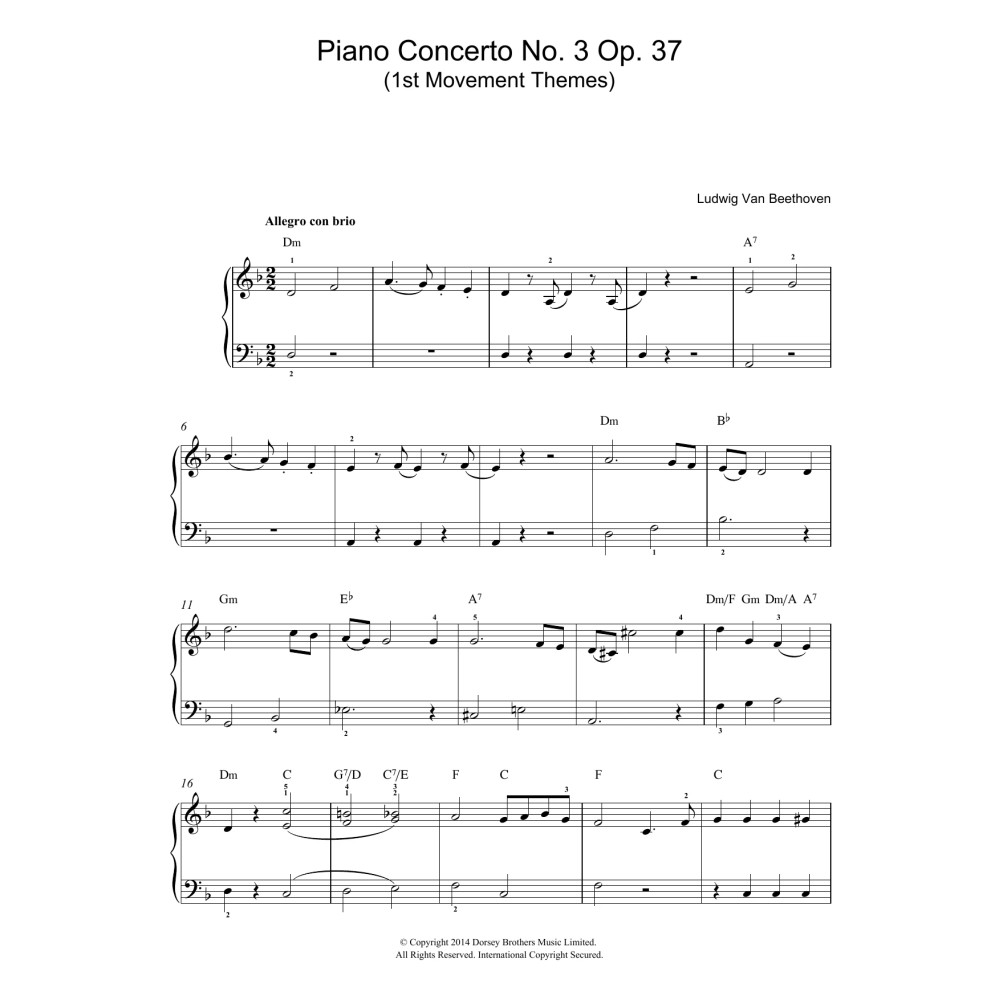 First Movement Themes (from Piano Concerto No.3, Op.37)