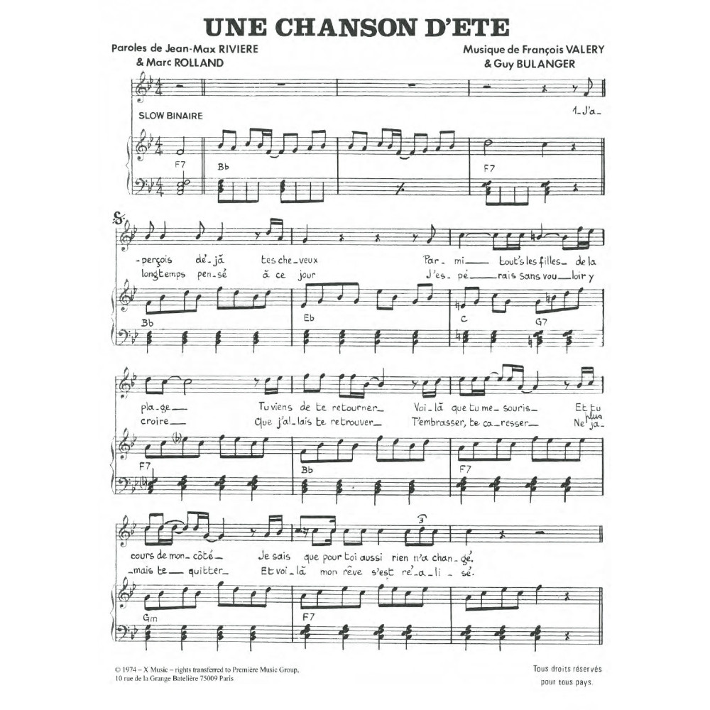 Une Chanson D'ete
