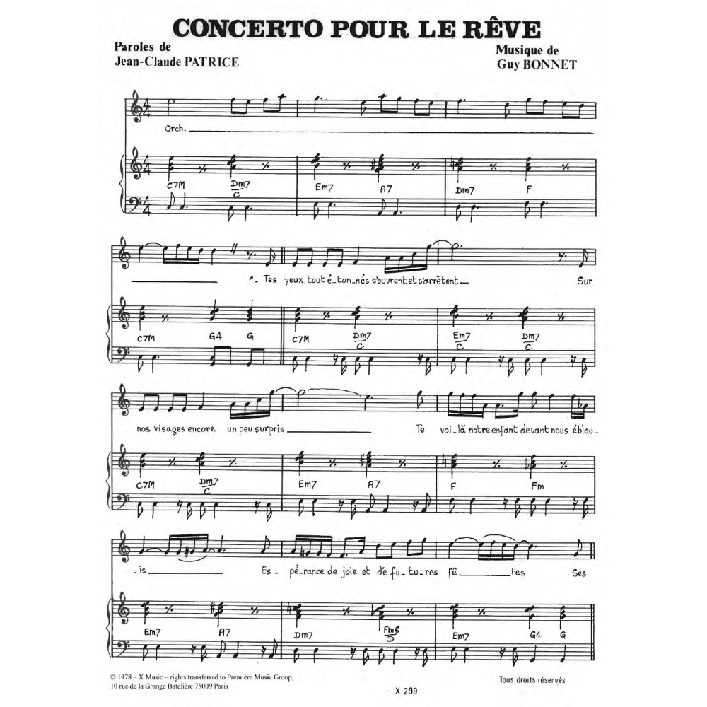 Concerto Pour Le Reve