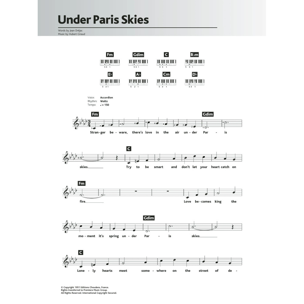 Under Paris Skies (Sous Le Ciel De Paris)