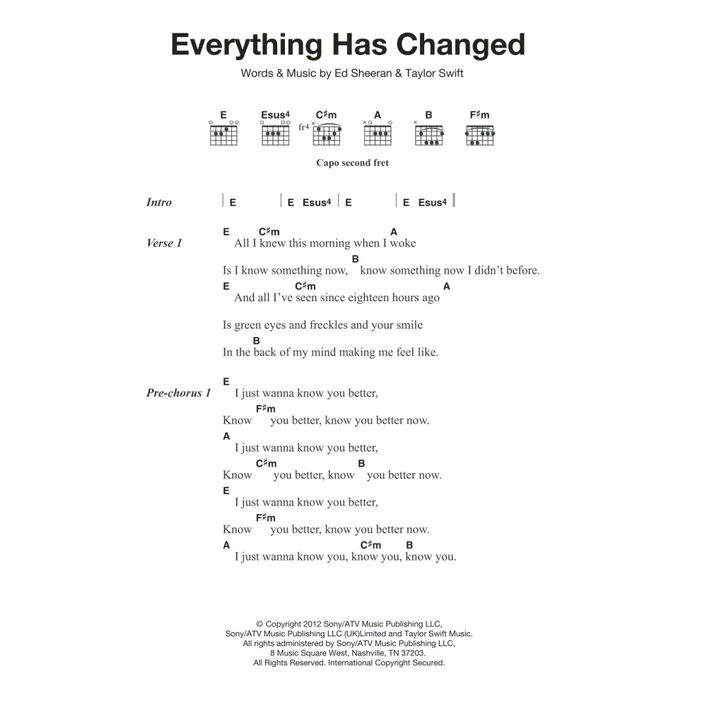 Everything Has Changed (feat. Ed Sheeran)