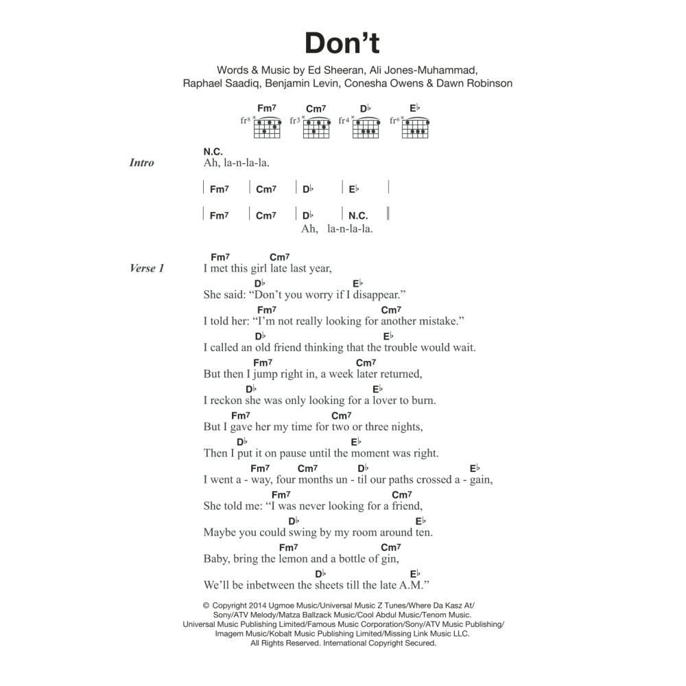 Don't