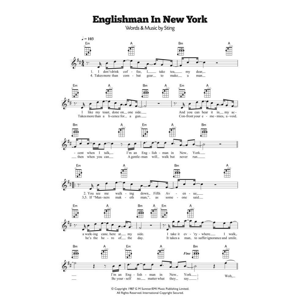Englishman In New York