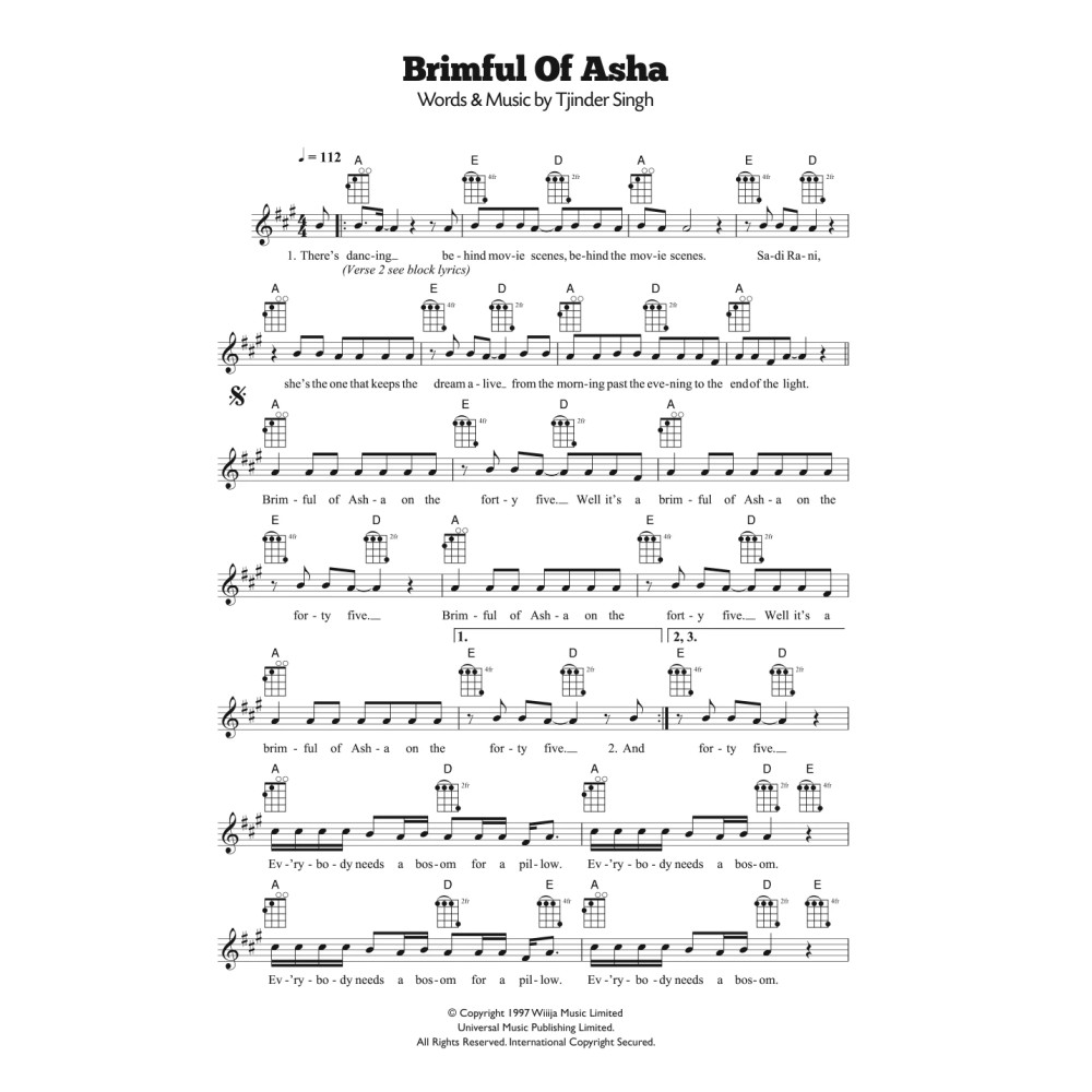 Brimful Of Asha