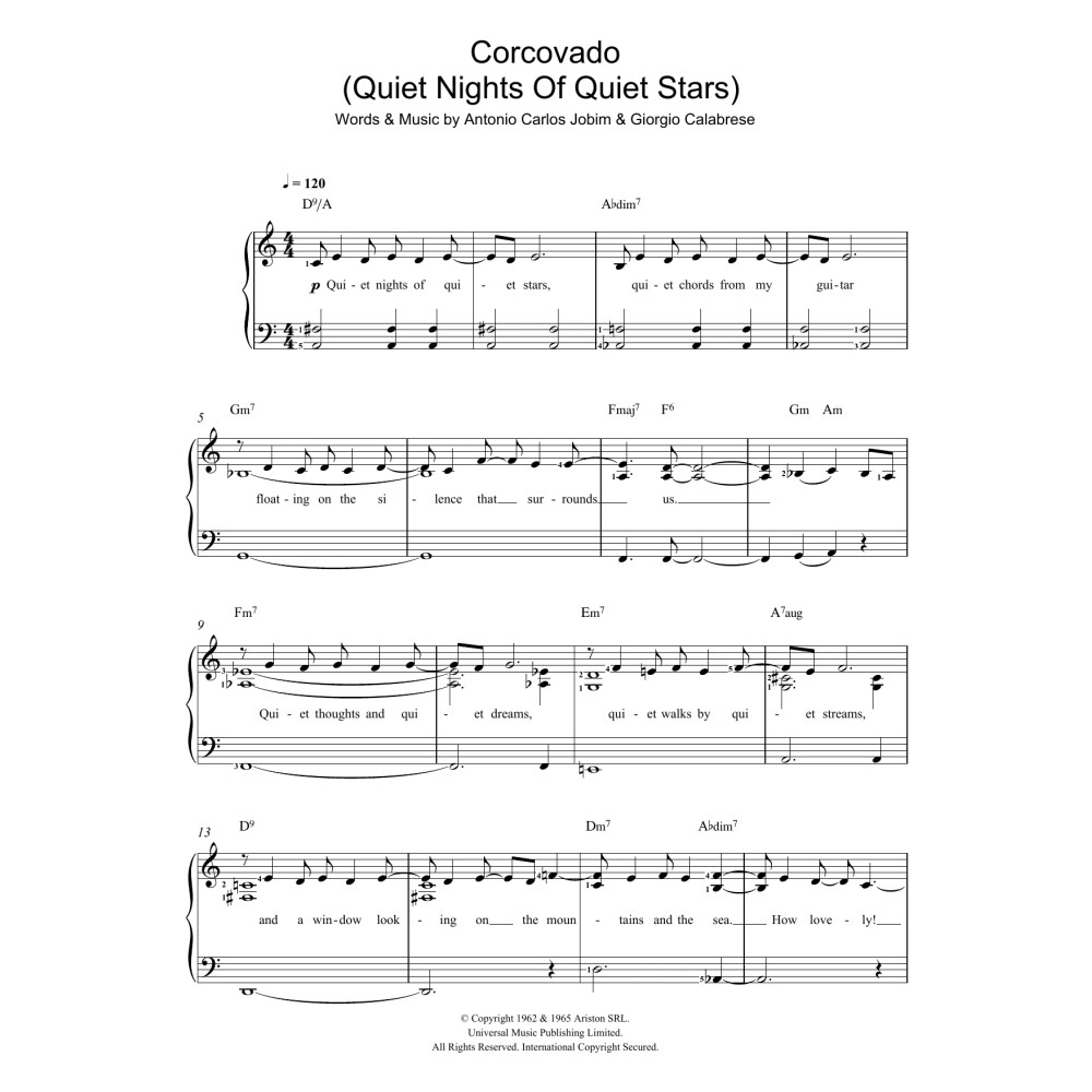 Corcovado (Quiet Nights Of Quiet Stars)
