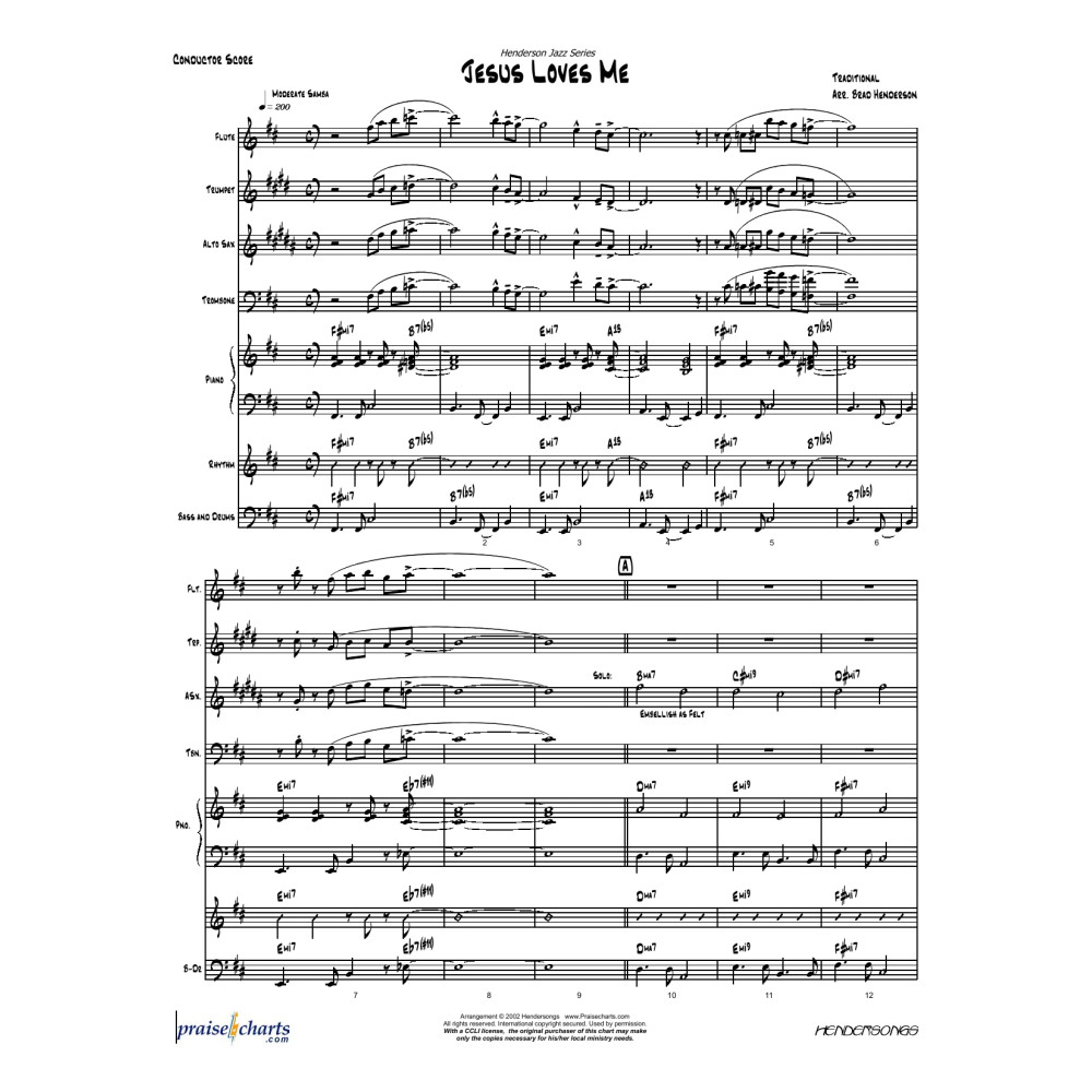 Jesus Loves Me - Orchestration