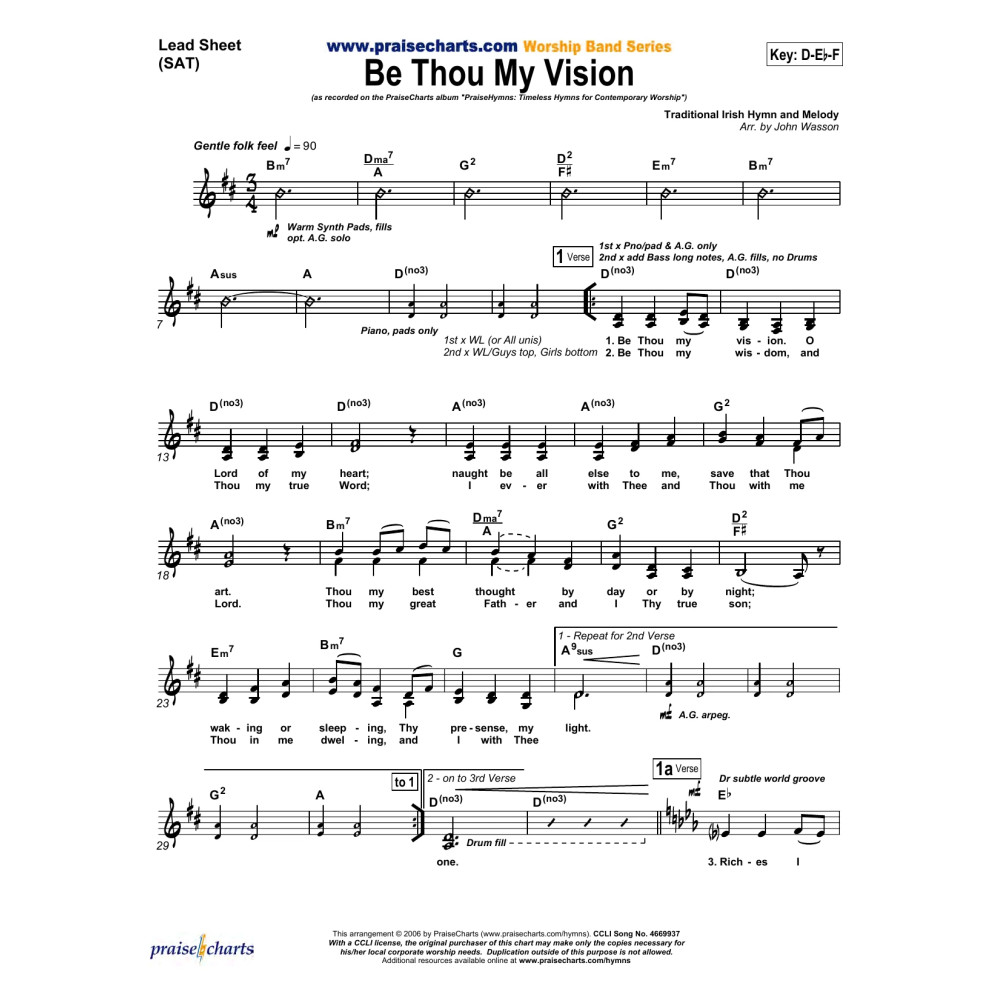 Be Thou My Vision - Orchestration