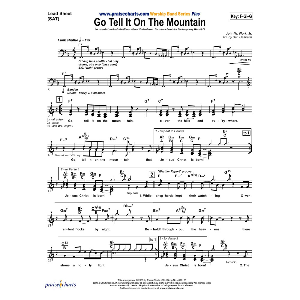 Go Tell It On The Mountain - Orchestration