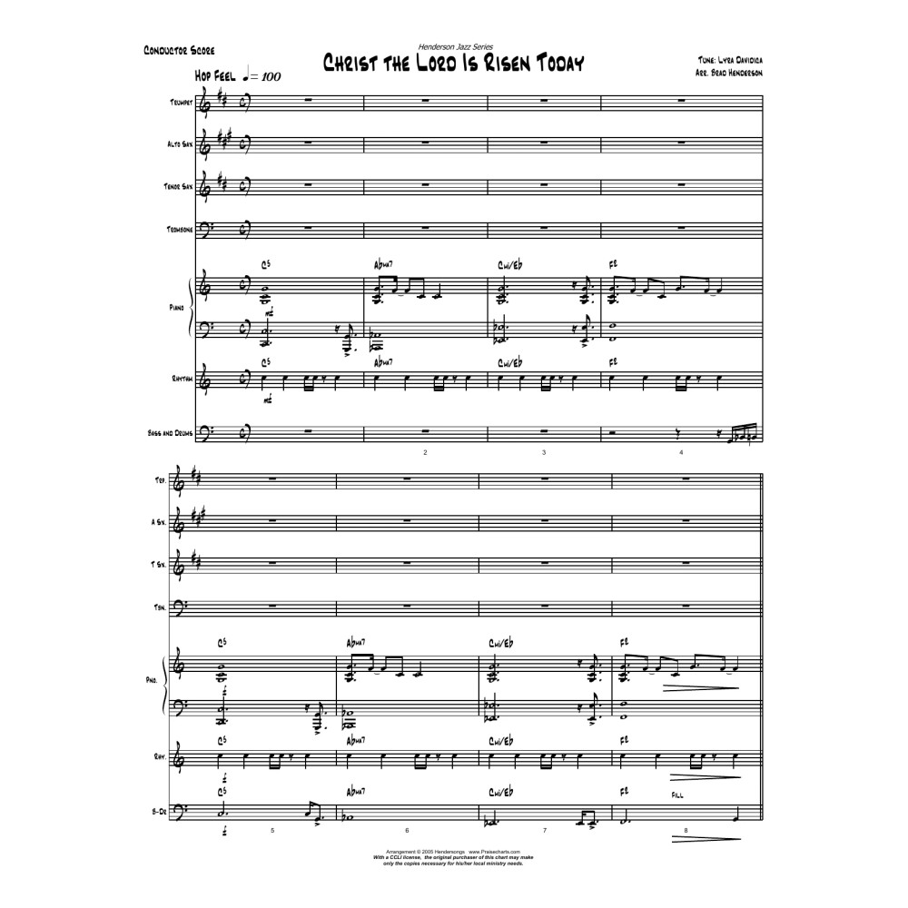 Christ the Lord Is Risen Today - Orchestration