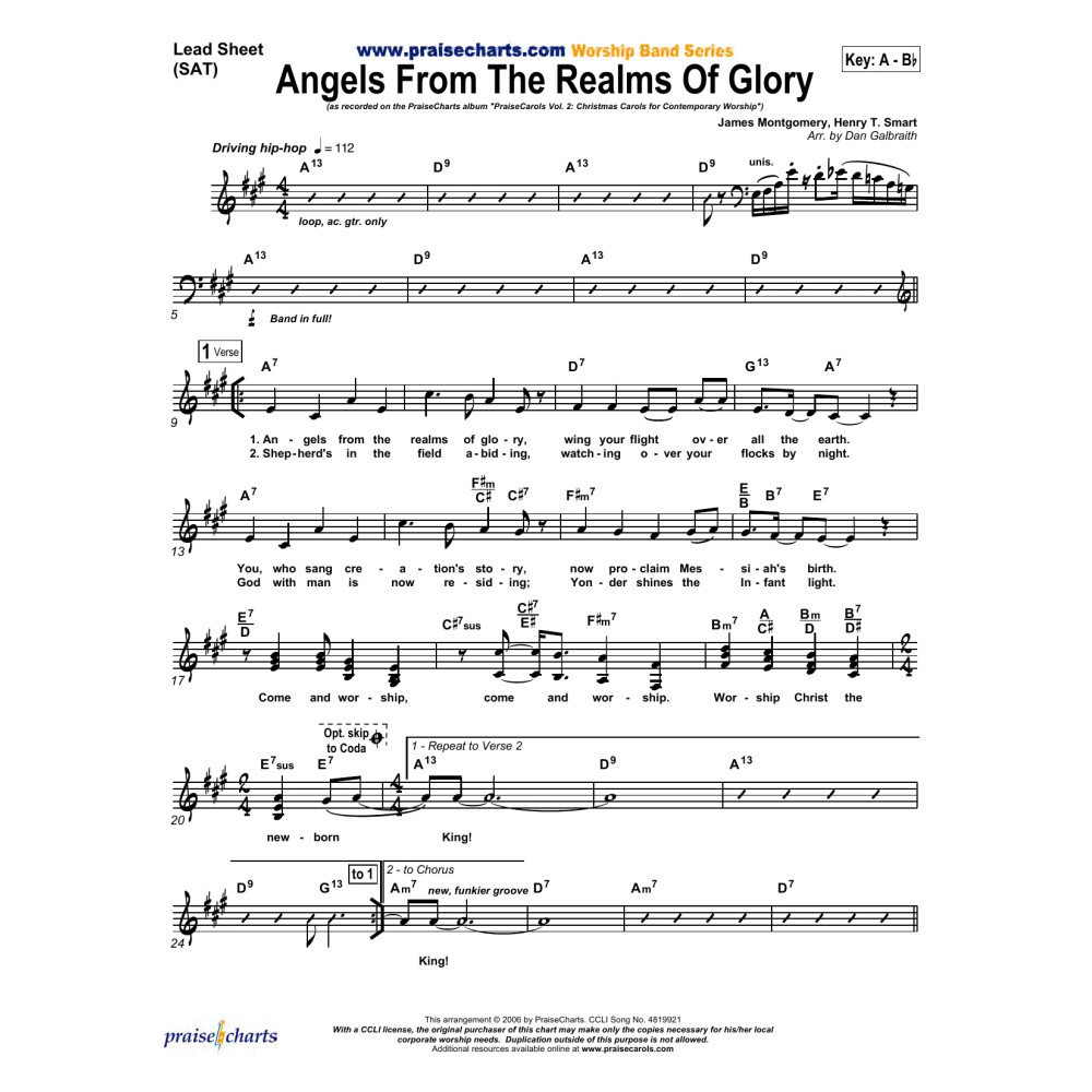 Angels From the Realms of Glory - Orchestration