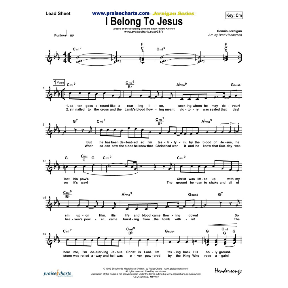 I Belong to Jesus - Orchestration