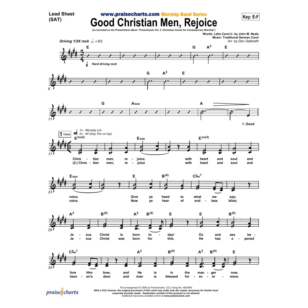Good Christian Men Rejoice - Orchestration