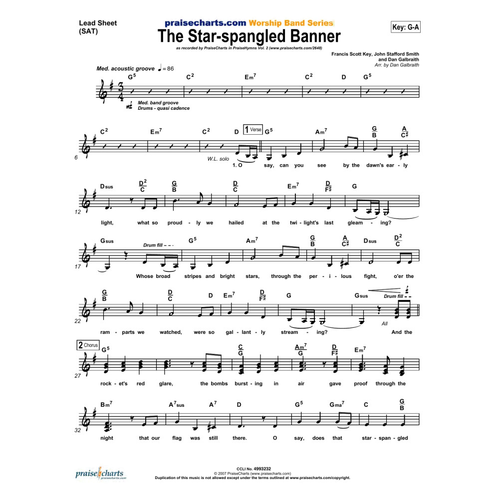 The Star-Spangled Banner - Orchestration