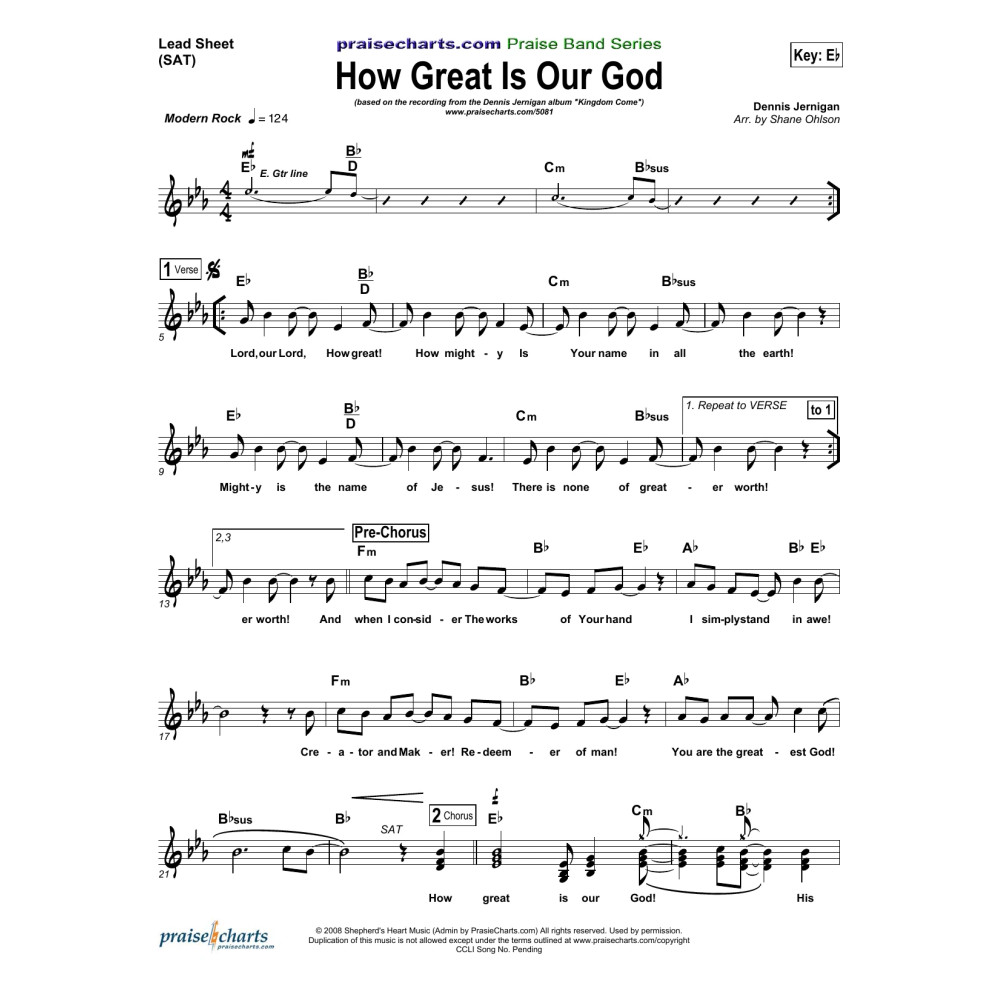 How Great Is Our God - Orchestration