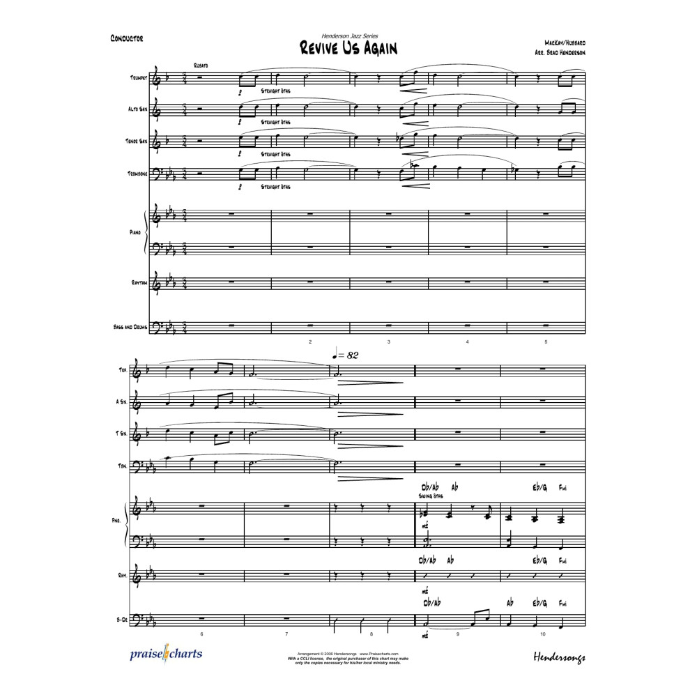 Revive Us Lord - Orchestration