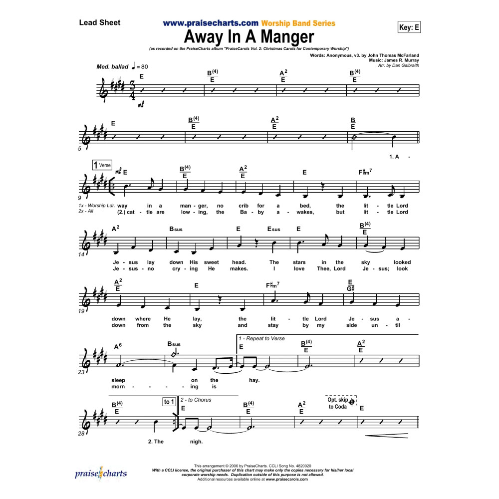 Away In A Manger - Orchestration