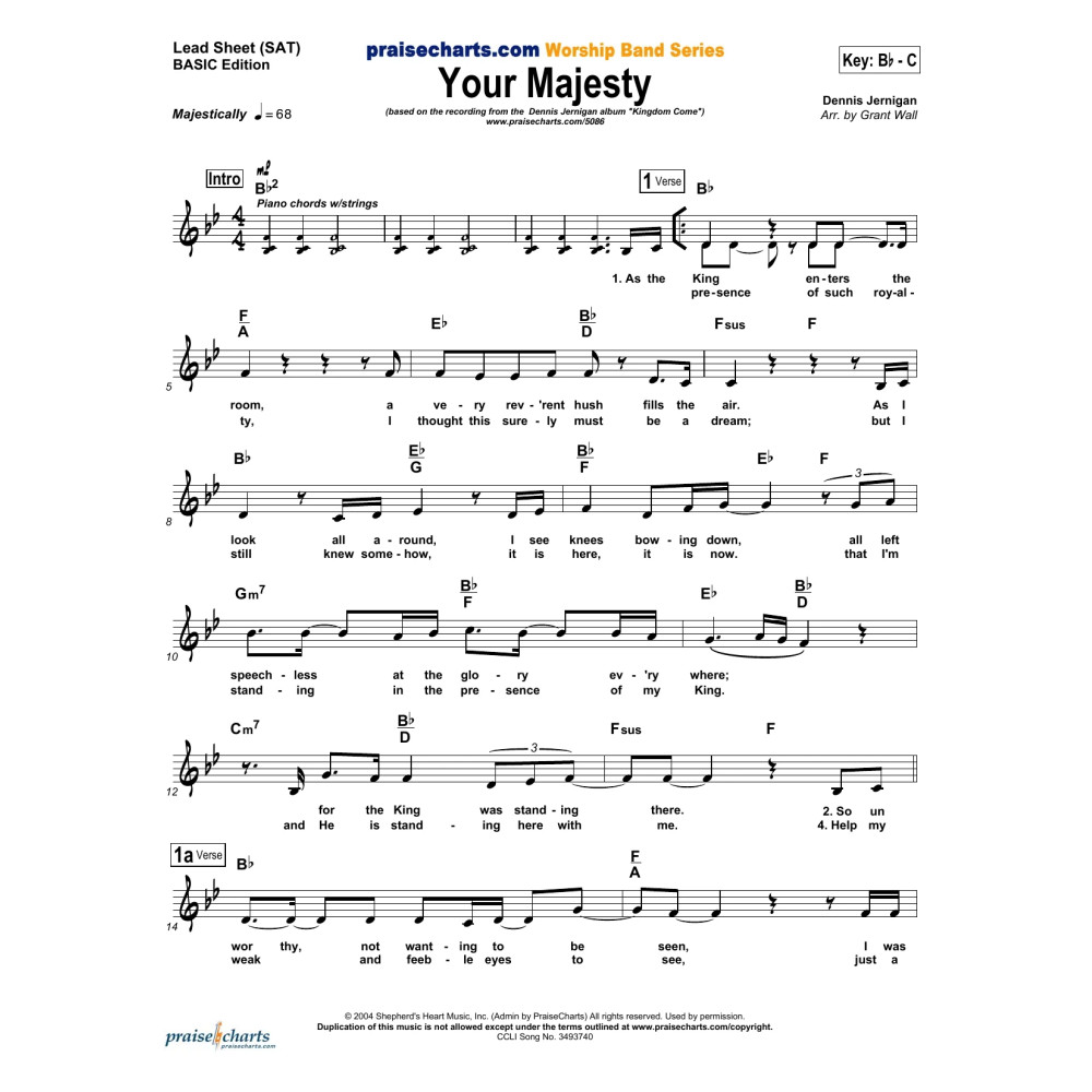 Your Majesty - Orchestration