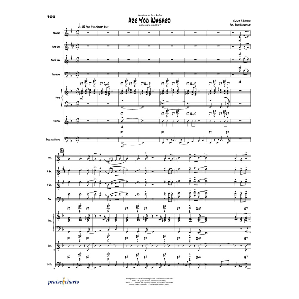 Are You Washed In The Blood - Orchestration