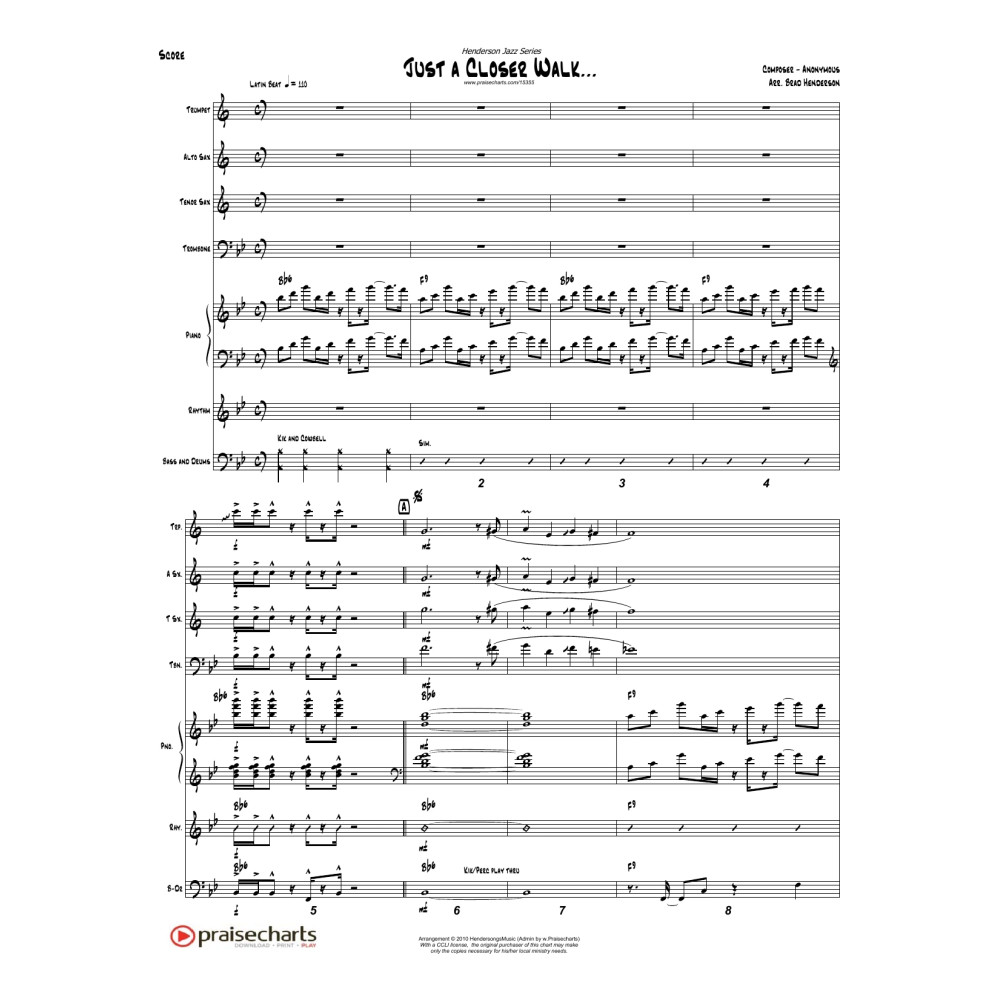 Just A Closer Walk - Orchestration