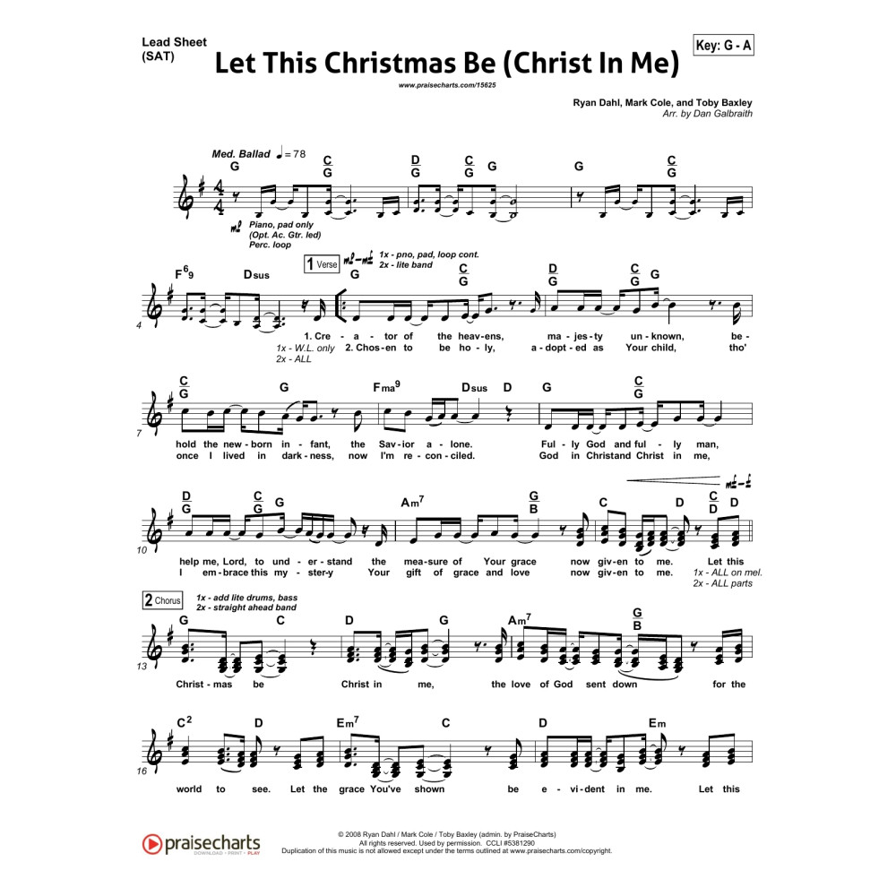Let This Christmas Be (Christ In Me) - Orchestration