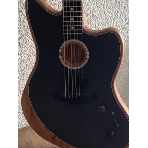 Fender American Acoustasonic Jazzmaster Tungsten with Deluxe Case