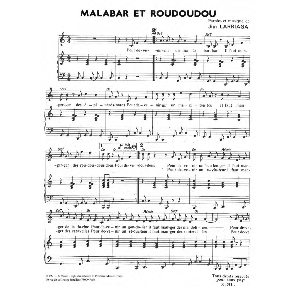 Malabar Et Roudoudous