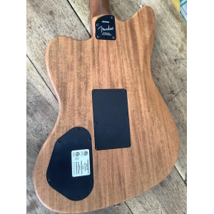 Fender American Acoustasonic Jazzmaster Tungsteno con funda deluxe
