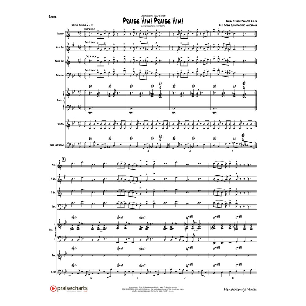 Praise Him Praise Him - Orchestration