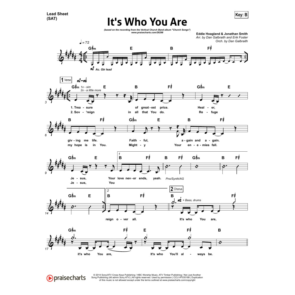 It's Who You Are - Orchestration
