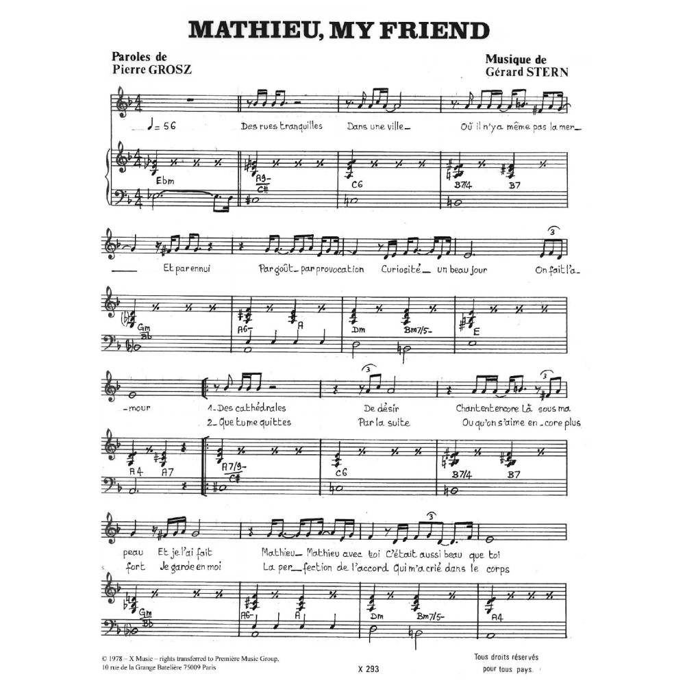 Mathieu, My Friend