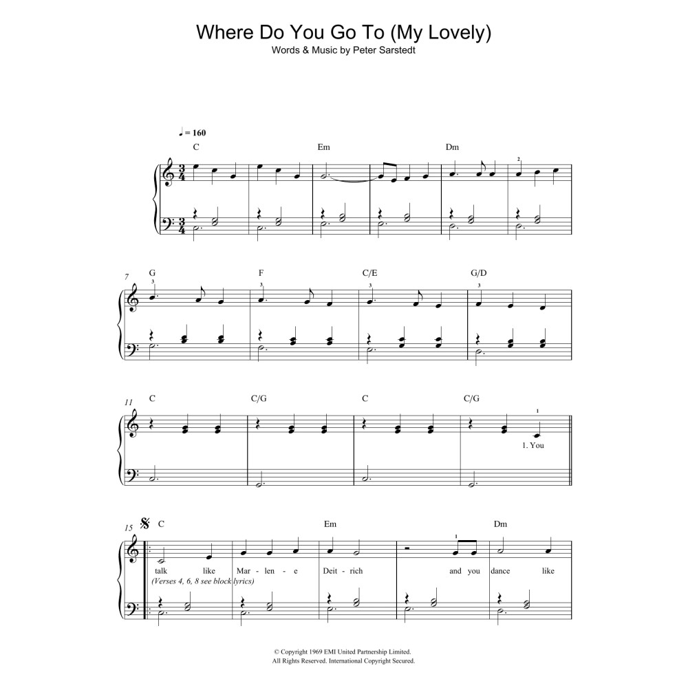 Where Do You Go To (My Lovely)