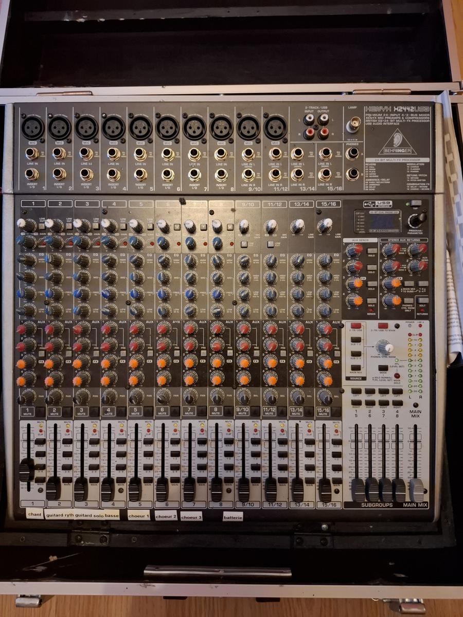 307 BEHRINGER XENYX 2442FX アナログミキサー 高音質】【おすすめ】BEHRINGER/XENYX X2442USB アナログミキサー