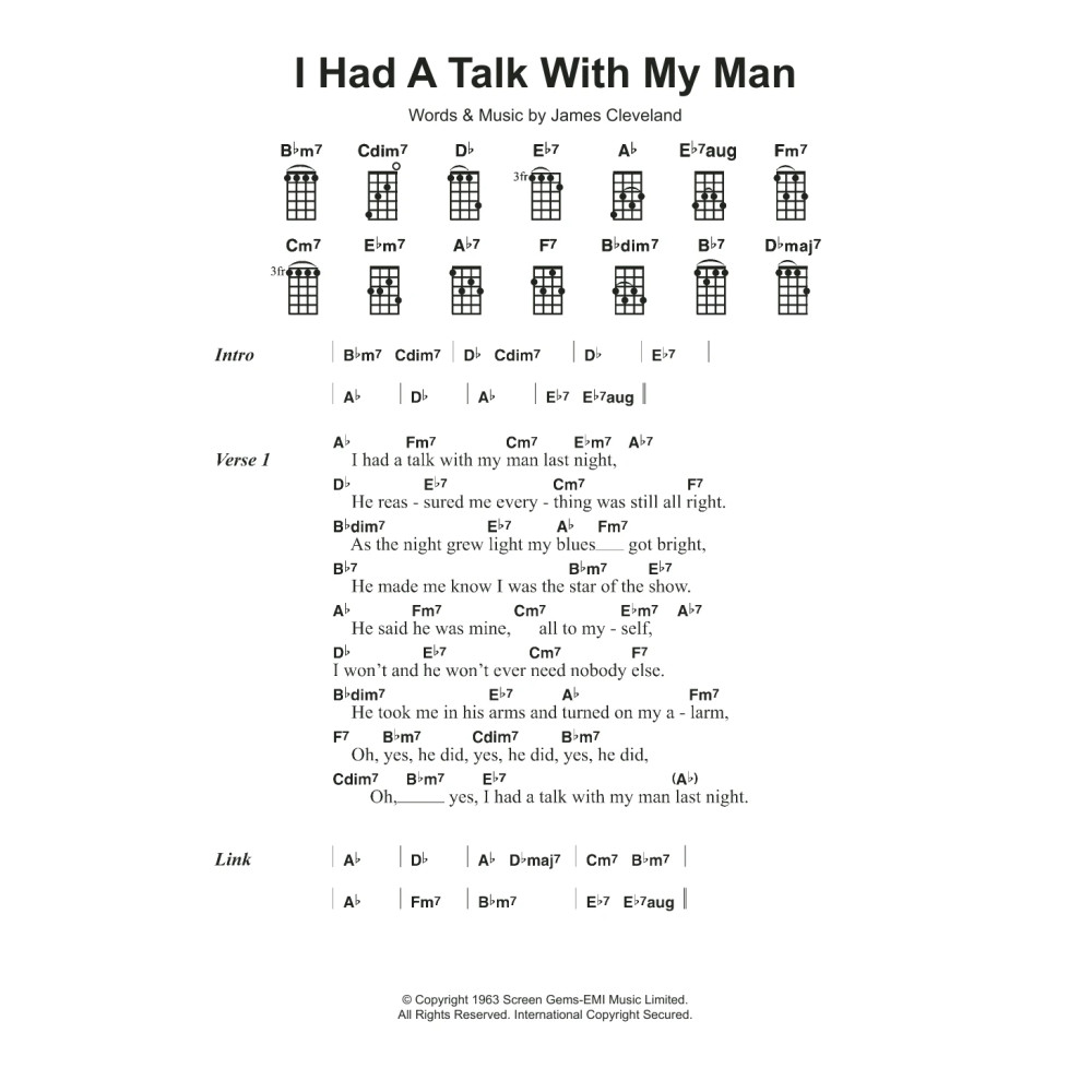 I Had A Talk With My Man