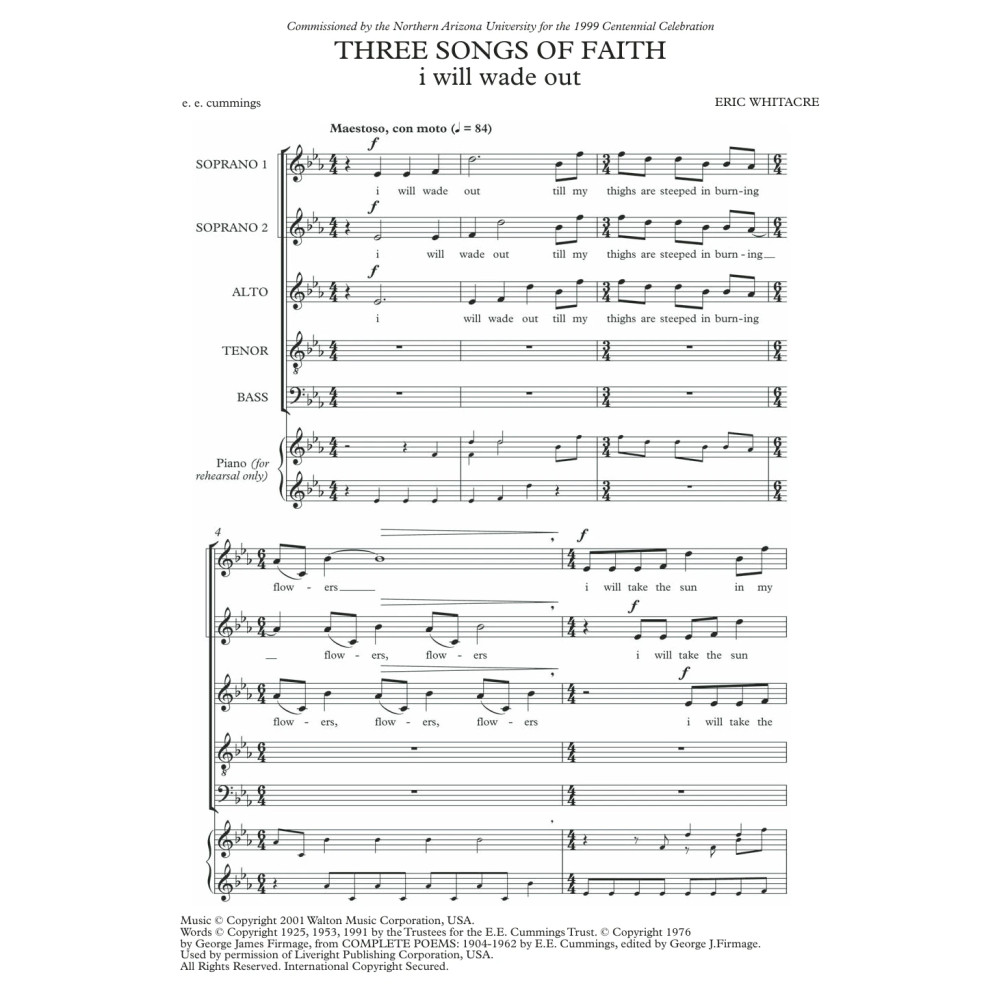 I Will Wade Out (from Three Songs Of Faith)