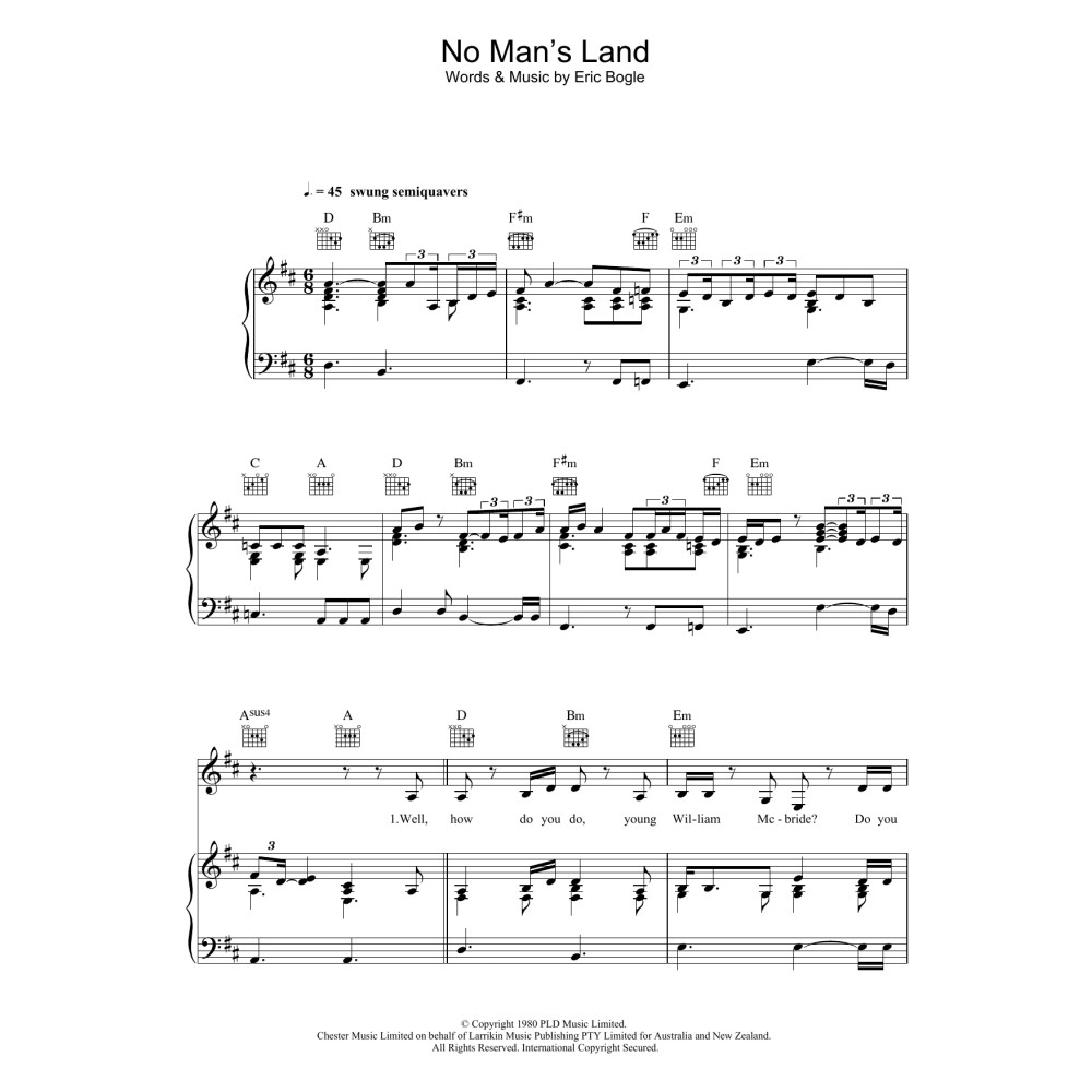 No Man's Land / The Green Fields Of France (feat. Jeff Beck)