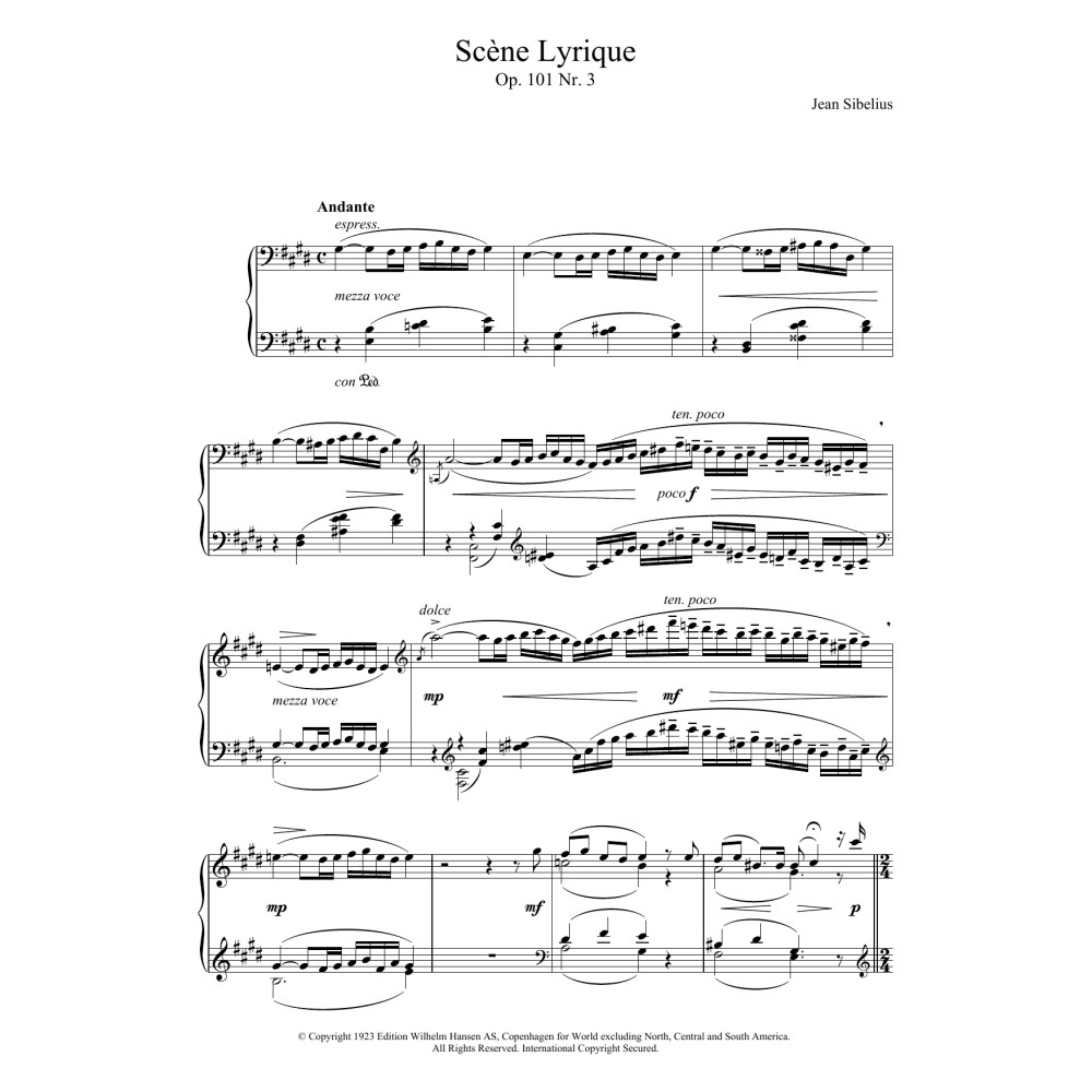 5 Morceaux Romantiques, Op.101 - III. Scene Lyrique