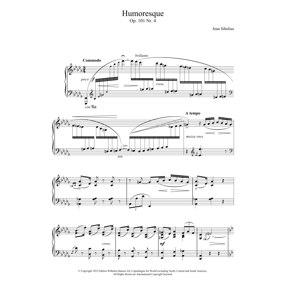 5 Morceaux Romantiques, Op.101 - IV. Humoresque