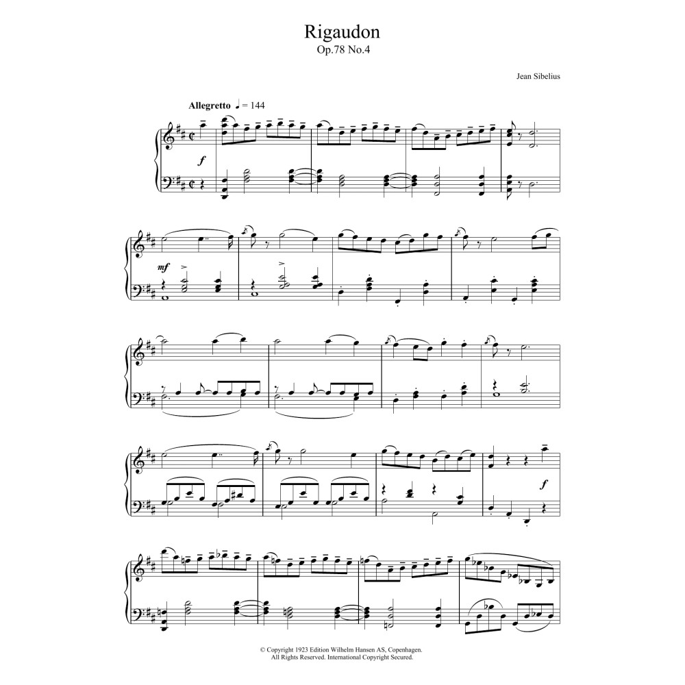 Rigaudon, Op.78 No.4