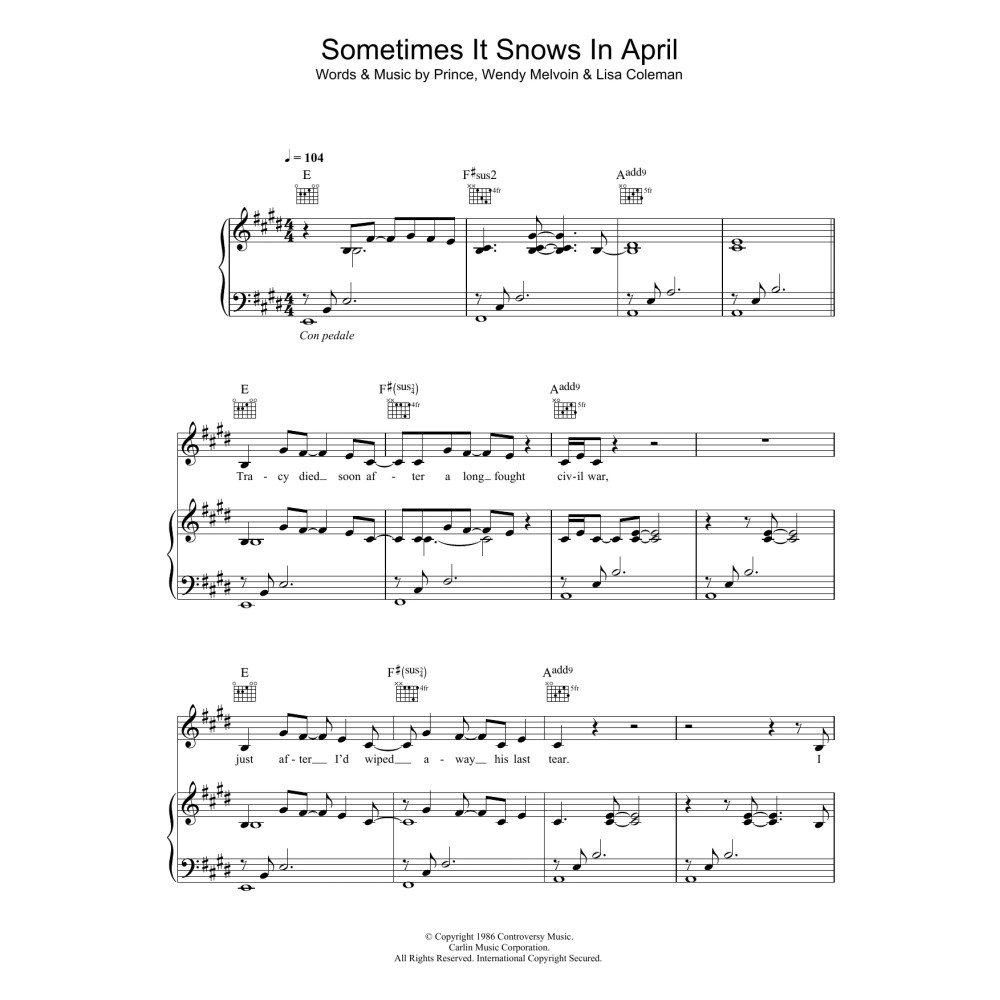Sometimes It Snows In April