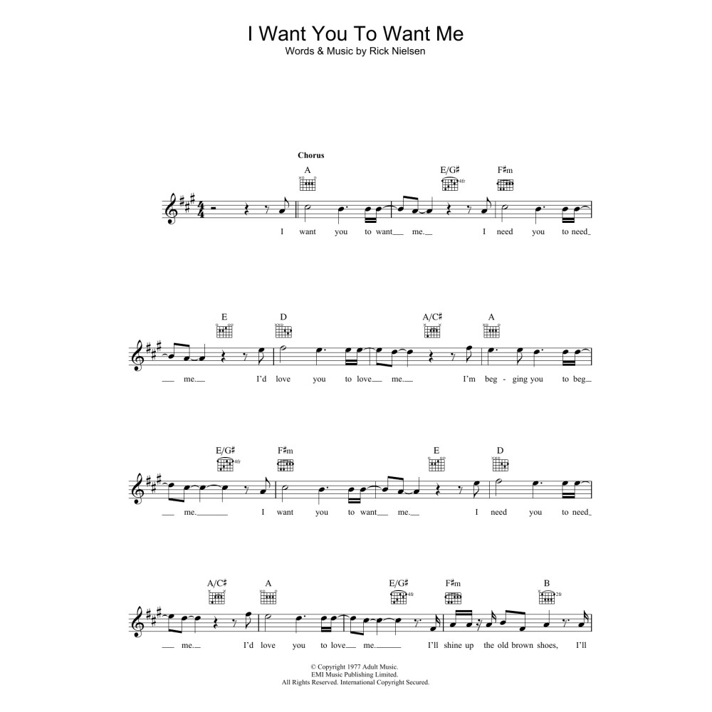 I Want You To Want Me