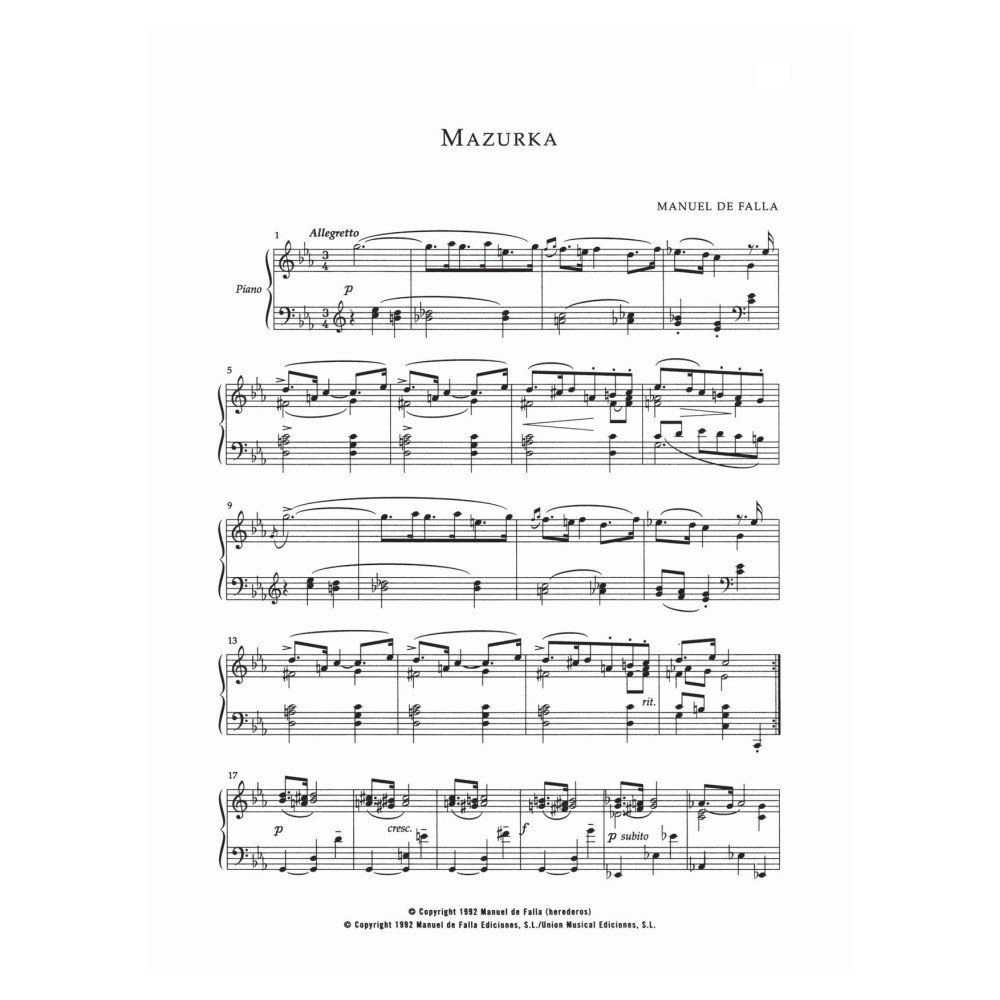 Mazurka In Do Menor
