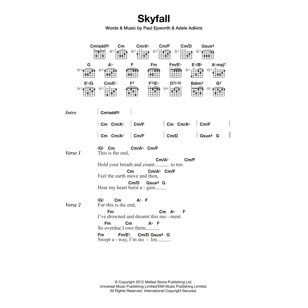Skyfall (from the Motion Picture Skyfall)