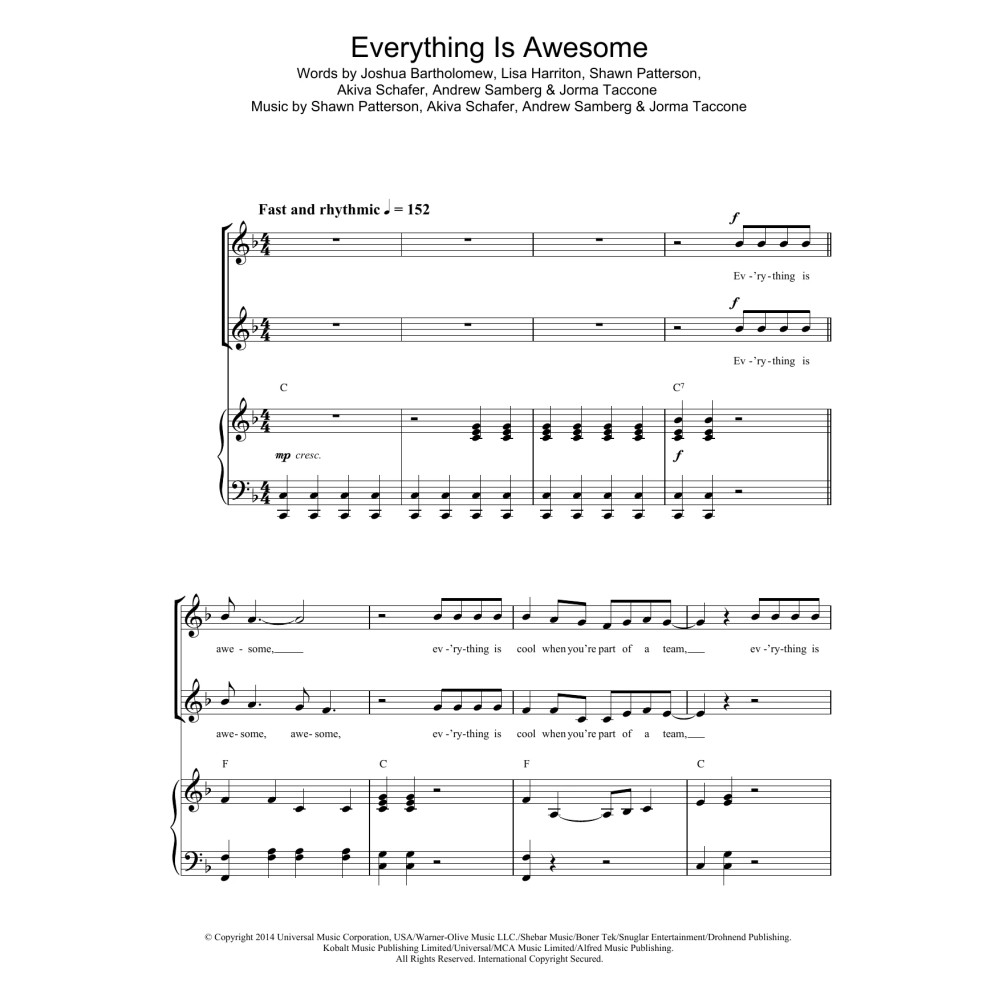 Everything Is Awesome (from The Lego Movie) (feat. The Lonely Island)