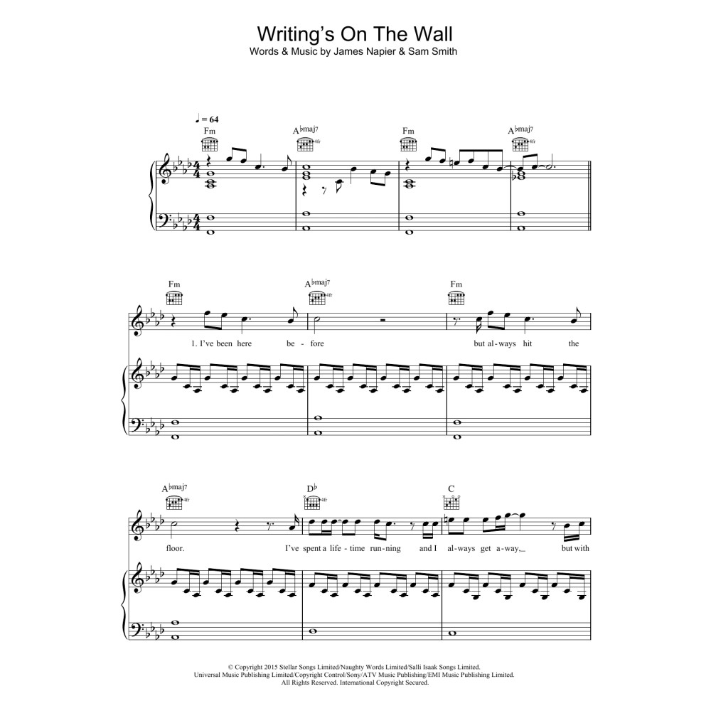 Writing's On The Wall (from James Bond: Spectre)