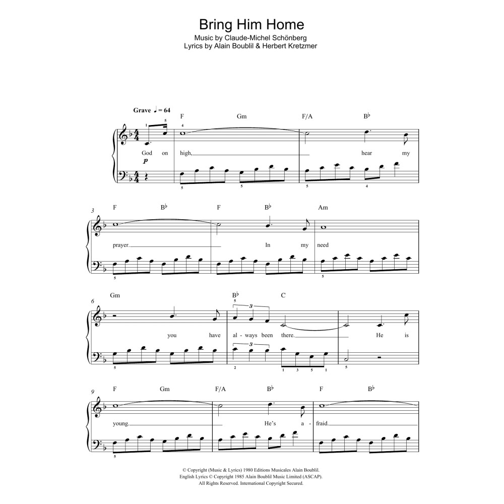 Bring Him Home (from Les Miserables)
