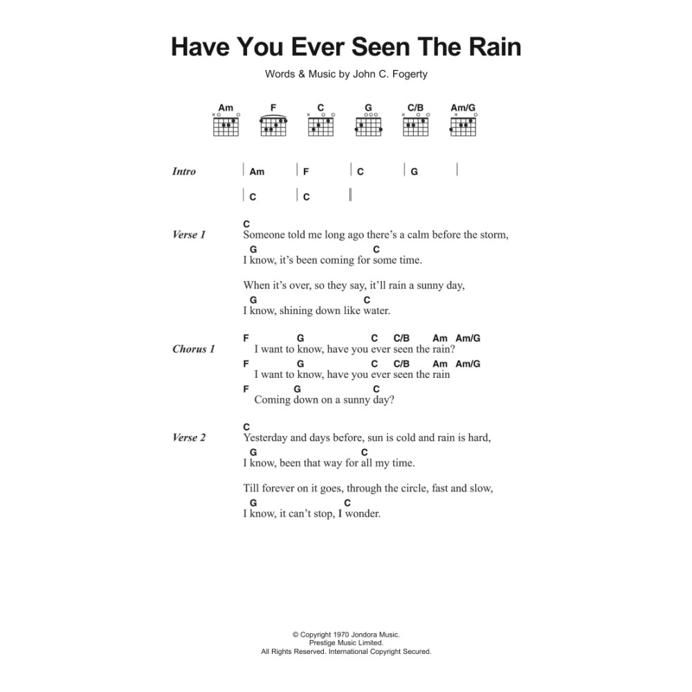 Have You Ever Seen The Rain
