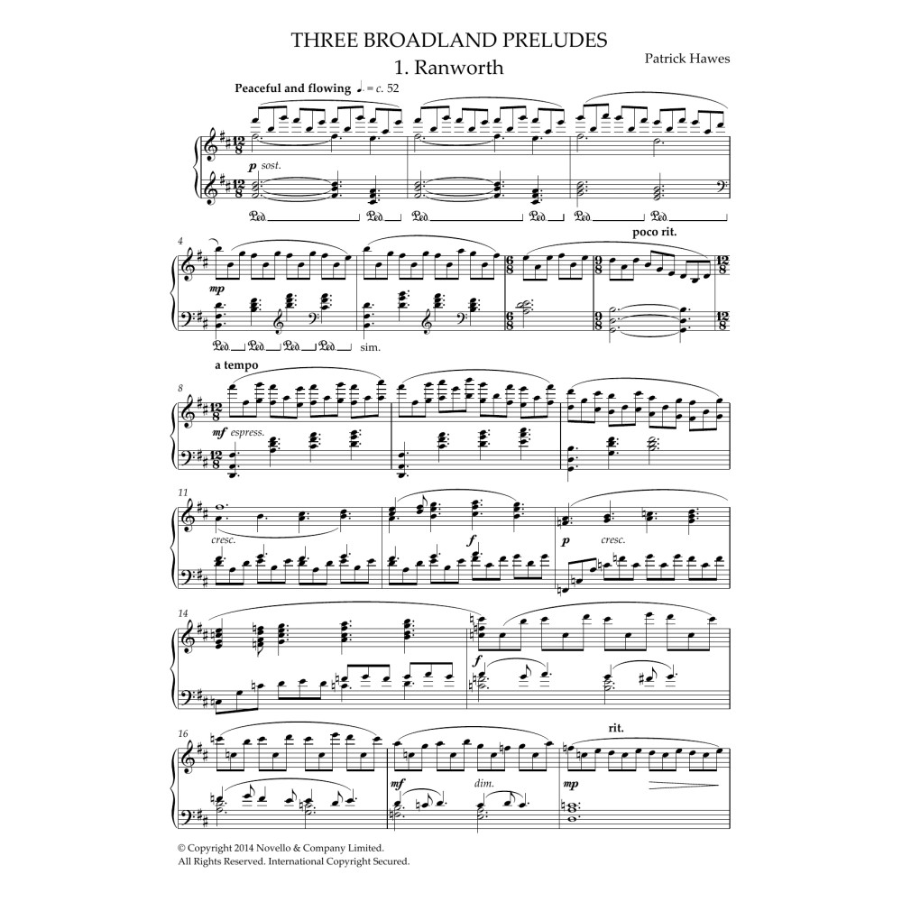 Three Broadland Piano Preludes